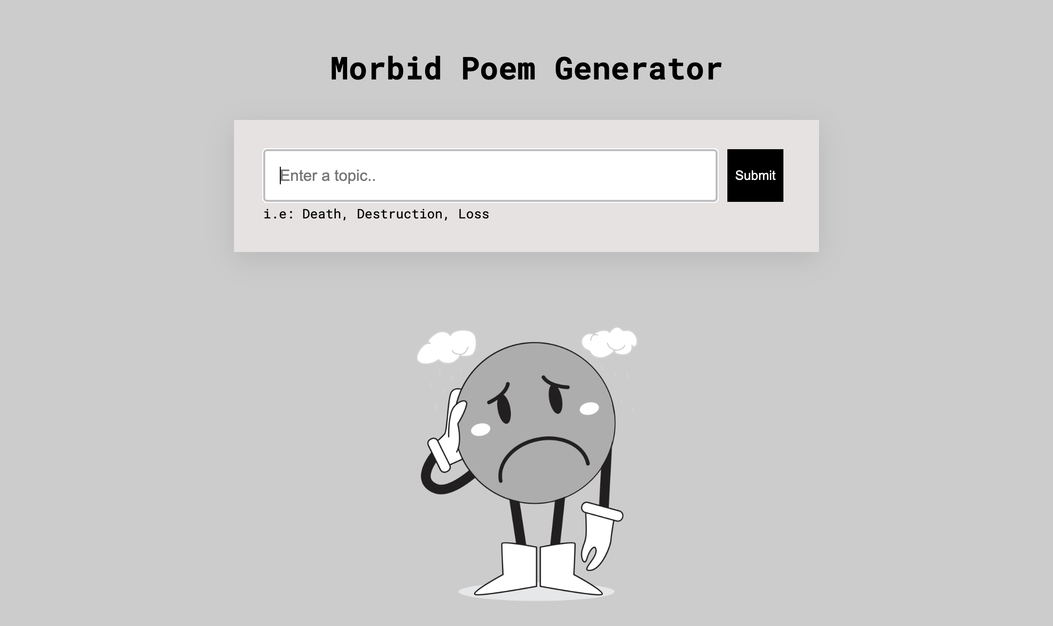 Poem Generator built by Lois Macleod